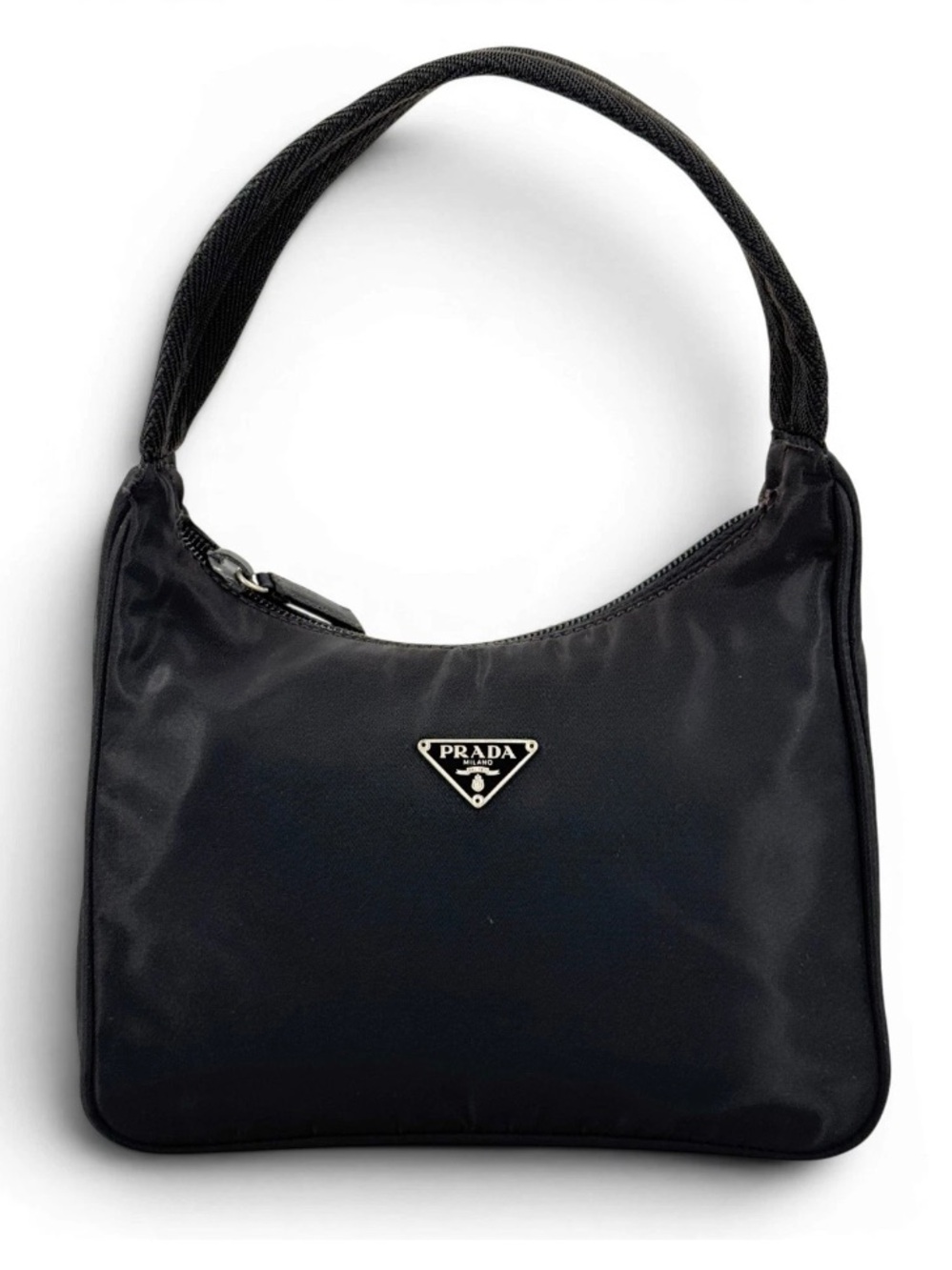 PRADA!⭐️Black Nylon Shoulder Hobo! 1990s – 2000s! Brand New condition!